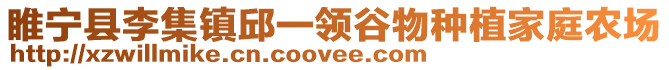睢寧縣李集鎮邱一領谷物種植家庭農場