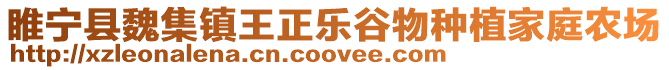 睢寧縣魏集鎮王正樂谷物種植家庭農場
