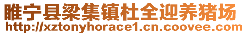 睢寧縣梁集鎮(zhèn)杜全迎養(yǎng)豬場