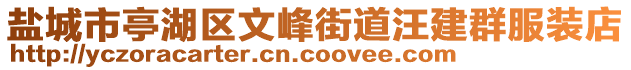 鹽城市亭湖區(qū)文峰街道汪建群服裝店