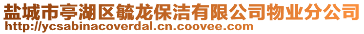 鹽城市亭湖區(qū)毓龍保潔有限公司物業(yè)分公司