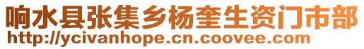 響水縣張集鄉(xiāng)楊奎生資門市部