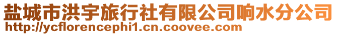 鹽城市洪宇旅行社有限公司響水分公司