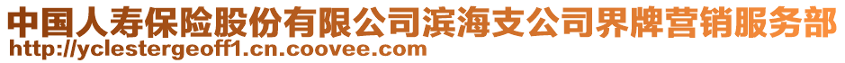 中國人壽保險股份有限公司濱海支公司界牌營銷服務部