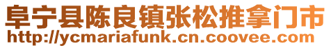 阜寧縣陳良鎮張松推拿門市