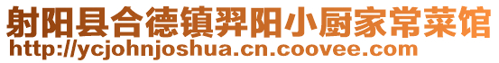 射陽縣合德鎮(zhèn)羿陽小廚家常菜館