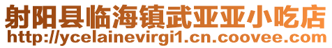 射陽(yáng)縣臨海鎮(zhèn)武亞亞小吃店