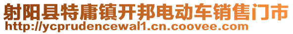 射陽縣特庸鎮開邦電動車銷售門市
