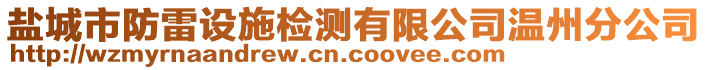鹽城市防雷設施檢測有限公司溫州分公司