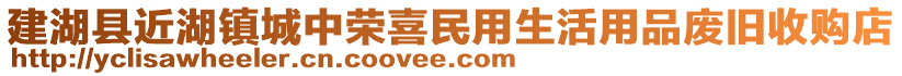 建湖縣近湖鎮城中榮喜民用生活用品廢舊收購店