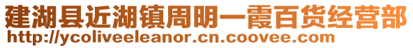 建湖縣近湖鎮(zhèn)周明一霞百貨經(jīng)營部