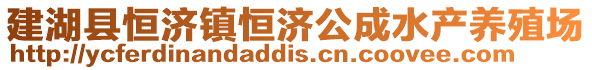 建湖縣恒濟(jì)鎮(zhèn)恒濟(jì)公成水產(chǎn)養(yǎng)殖場(chǎng)