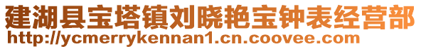 建湖縣寶塔鎮(zhèn)劉曉艷寶鐘表經(jīng)營(yíng)部