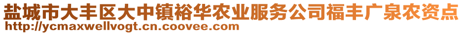 鹽城市大豐區(qū)大中鎮(zhèn)裕華農(nóng)業(yè)服務(wù)公司福豐廣泉農(nóng)資點(diǎn)