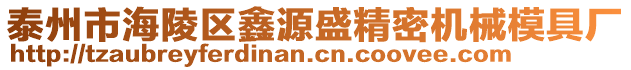 泰州市海陵區鑫源盛精密機械模具廠