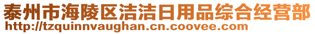 泰州市海陵區(qū)潔潔日用品綜合經(jīng)營部