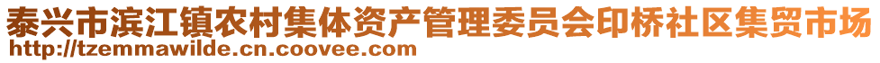 泰興市濱江鎮(zhèn)農(nóng)村集體資產(chǎn)管理委員會(huì)印橋社區(qū)集貿(mào)市場(chǎng)