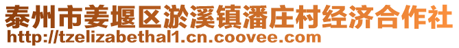 泰州市姜堰區(qū)淤溪鎮(zhèn)潘莊村經(jīng)濟合作社
