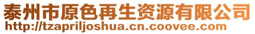 泰州市原色再生資源有限公司