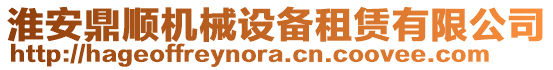 淮安鼎順機(jī)械設(shè)備租賃有限公司