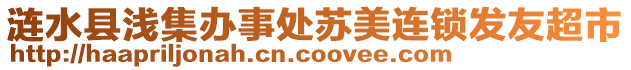 漣水縣淺集辦事處蘇美連鎖發(fā)友超市