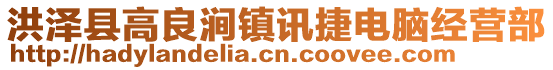 洪澤縣高良澗鎮(zhèn)訊捷電腦經(jīng)營(yíng)部