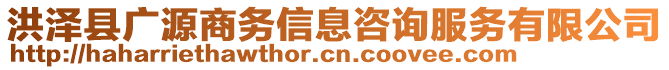 洪澤縣廣源商務(wù)信息咨詢服務(wù)有限公司