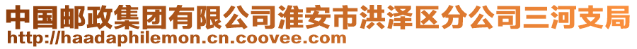 中國郵政集團有限公司淮安市洪澤區(qū)分公司三河支局