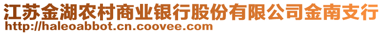 江蘇金湖農(nóng)村商業(yè)銀行股份有限公司金南支行