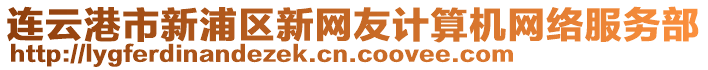 連云港市新浦區(qū)新網(wǎng)友計(jì)算機(jī)網(wǎng)絡(luò)服務(wù)部