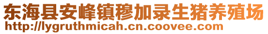 東?？h安峰鎮(zhèn)穆加錄生豬養(yǎng)殖場