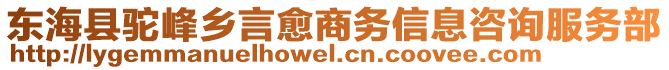 東海縣駝峰鄉(xiāng)言愈商務(wù)信息咨詢服務(wù)部