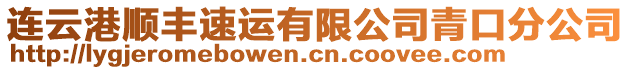 連云港順豐速運有限公司青口分公司