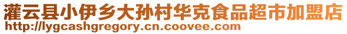 灌云縣小伊鄉大孫村華克食品超市加盟店