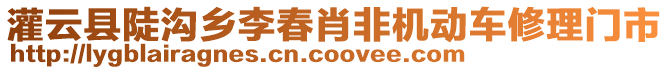 灌云縣陡溝鄉(xiāng)李春肖非機(jī)動車修理門市