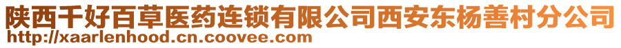 陜西千好百草醫(yī)藥連鎖有限公司西安東楊善村分公司