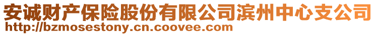 安誠財產保險股份有限公司濱州中心支公司