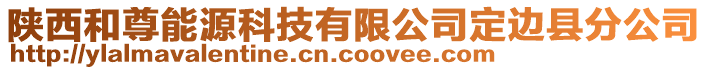 陜西和尊能源科技有限公司定邊縣分公司