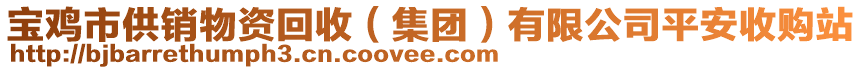 寶雞市供銷物資回收（集團(tuán)）有限公司平安收購站