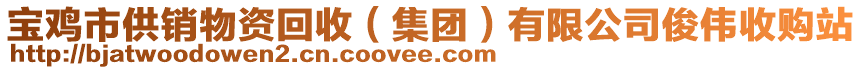 寶雞市供銷物資回收（集團(tuán)）有限公司俊偉收購站