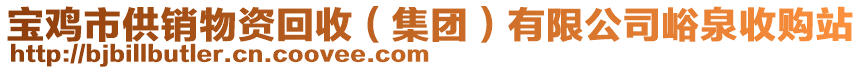 寶雞市供銷物資回收（集團(tuán)）有限公司峪泉收購站