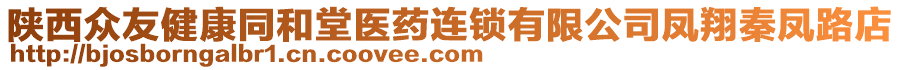 陜西眾友健康同和堂醫(yī)藥連鎖有限公司鳳翔秦鳳路店