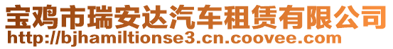 寶雞市瑞安達汽車租賃有限公司