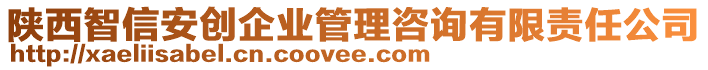 陜西智信安創(chuàng)企業(yè)管理咨詢有限責(zé)任公司