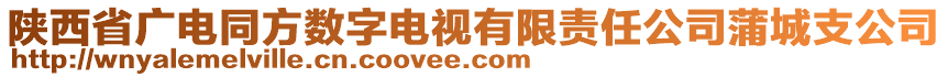 陜西省廣電同方數(shù)字電視有限責(zé)任公司蒲城支公司