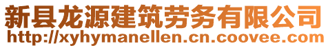 新縣龍源建筑勞務有限公司