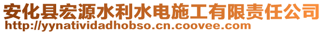 安化縣宏源水利水電施工有限責任公司