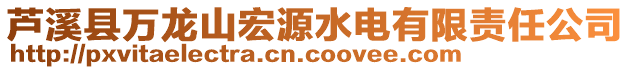 蘆溪縣萬龍山宏源水電有限責任公司