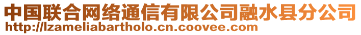 中國(guó)聯(lián)合網(wǎng)絡(luò)通信有限公司融水縣分公司