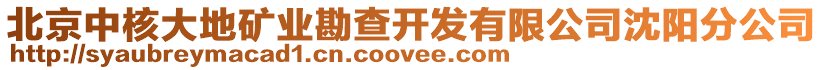 北京中核大地礦業(yè)勘查開發(fā)有限公司沈陽分公司